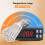 Incubation Temperature Humidity Controller Automatic Egg Incubator 5.0-95.0%RH -20.0-60.0 Thermometer Humidity Gulator 7