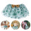 2Pièces Jupe Verte Tulle Trèfle Costume Saint Patrick 11