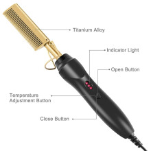 Elektrische kam, warmtekam, 2-in-1 haarkam, 29,5 cm * 4,6 cm * 4,5 cm