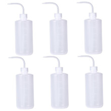 Balenie 6 plastových stláčacích fliaš s objemom 500 ml s odmerkami, opakovane použiteľné dávkovače s tryskami na korenie