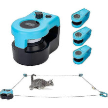 Brinquedo para gatos com controle remoto e som, brinquedo interativo com penas para exercícios, brinquedo a laser giratório automático para