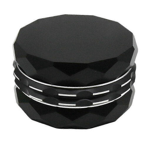 Molinillo de especias de 4 capas, 2,5 pulgadas (negro)