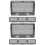 8Pièces Cache-Prises Noir Compact Étanche Usage 8