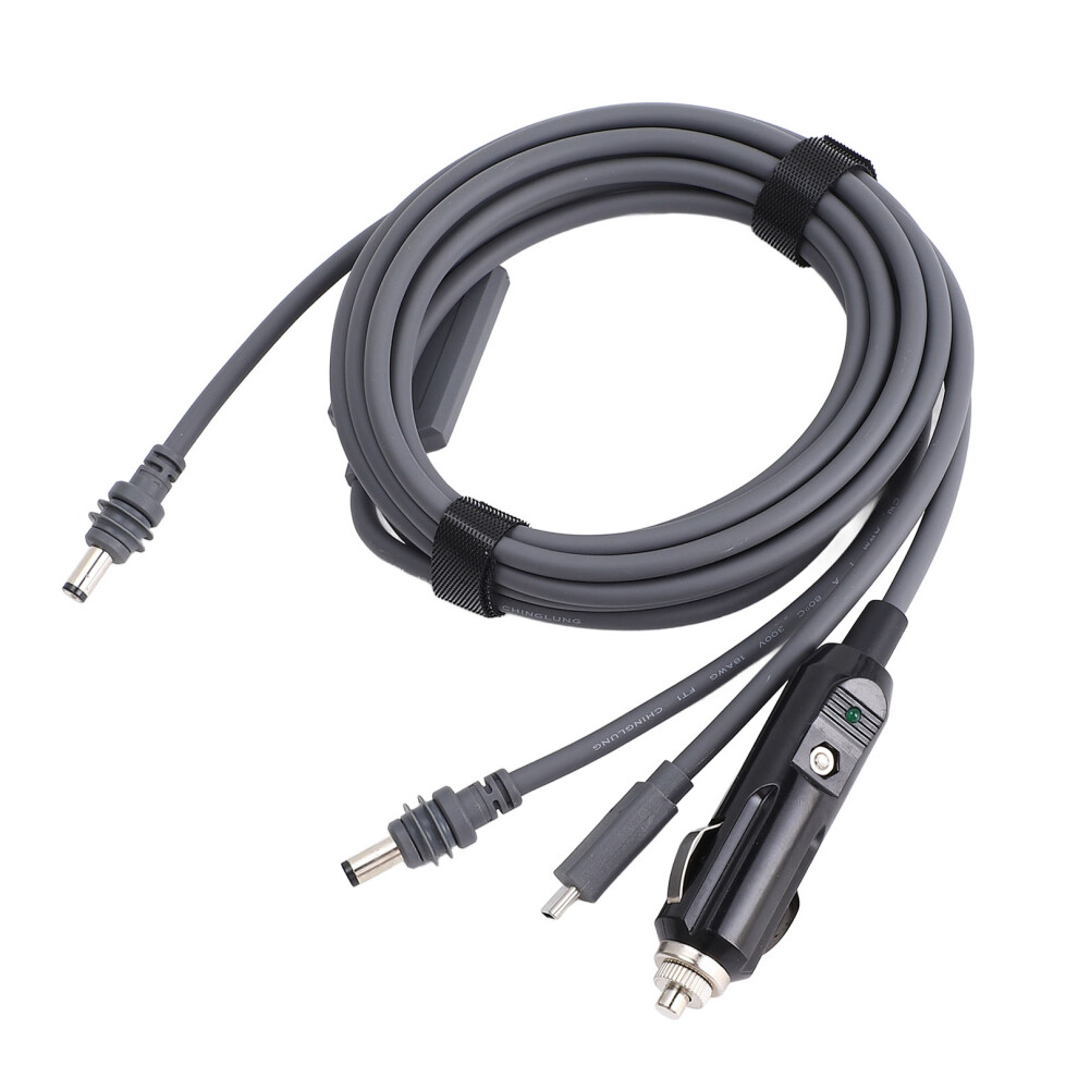 Waterproof Rectangular Satellite Dc Power Cable 10M/32.8Ft C To 3-In-1 9311385068020