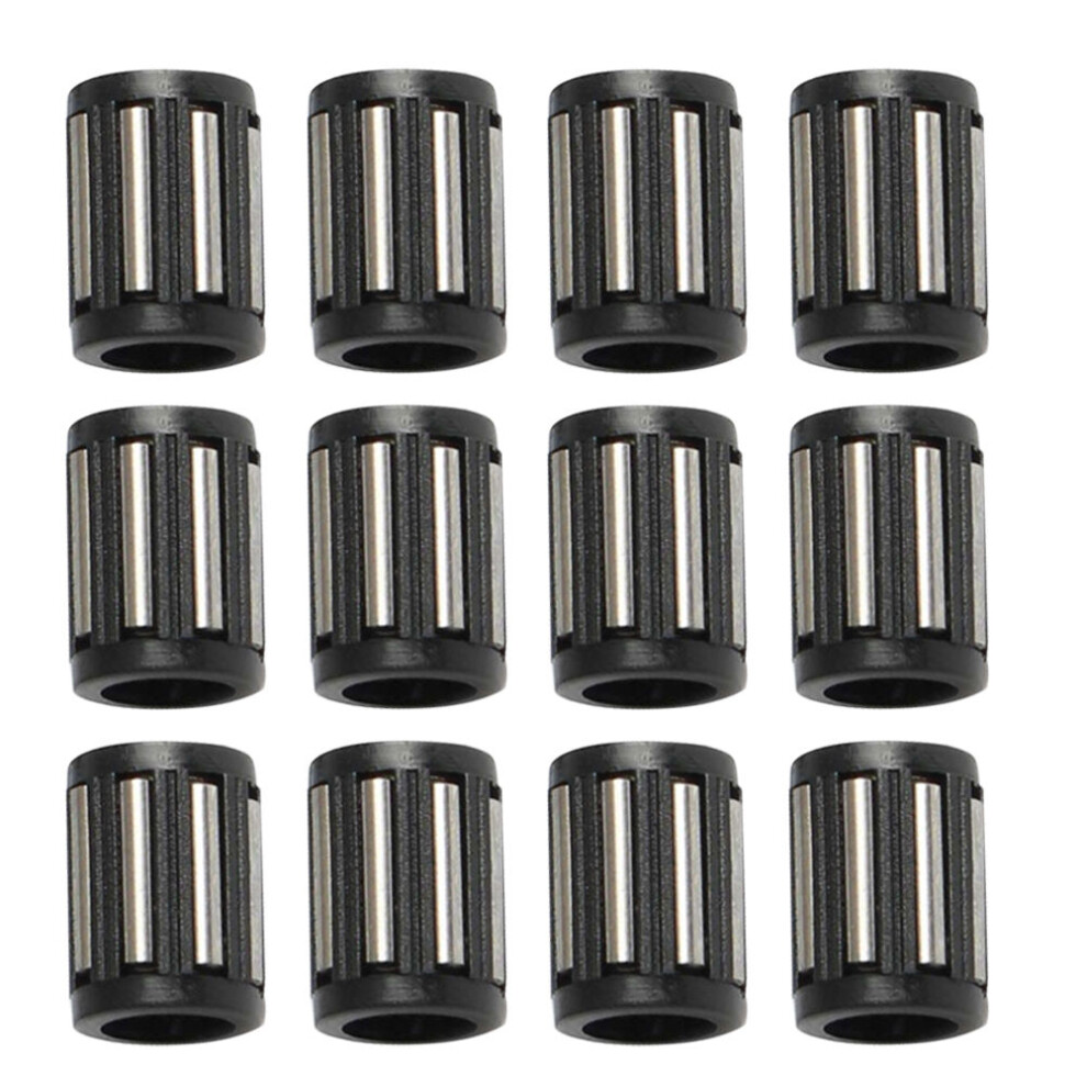 100Pcs Needle Roller Bearings Cage Assembly Printer Black 3672027823770