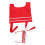 4Ensembles -Têtes Rouge En Polyester Pour Cosplay Marin 2