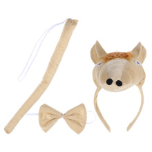5Pièces Déguisement Enfant Bandeau Queue En Peluche
