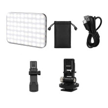 Prenosné selfie svetlo, video dopĺňacie svetlo, 60 LED, 3 nastaviteľné svetelné režimy, na nahrávanie videa, fotografie, líčenie, stretnutia