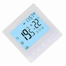 Intelligente temperatuurregelaar Tuya APP Witte achtergrondverlichting 16A Wateropvang WiFi Intelligent Touch Temperatuurregeling