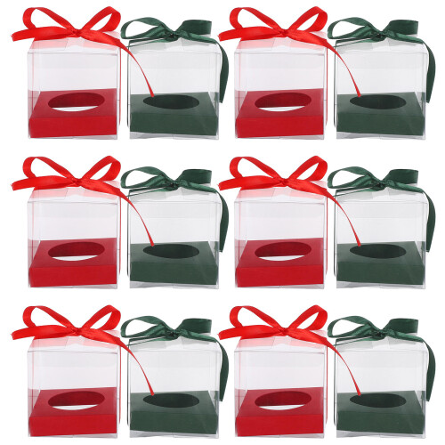 48Pièces Boîtes Claires Pour Mini-Cupcakes Protection Couleurs 2