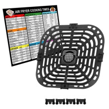 Multifunktionale Grillplatte für Heißluftfritteuse, Kochblech für Heißluftfritteuse, Backformen für Heißluftfritteuse, Zubehör für Heißluftf