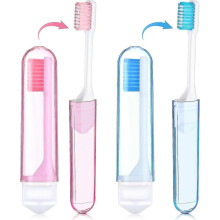 2 Pack Portable Soft Bristle Toothbrush Travel Folding Toothbrush Camping Toothbrush Foldable Soft Bristle Toothbrush
