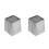 2Pcs Grey Plastic Trash Can Retro Design for Bathroom Home Use 4