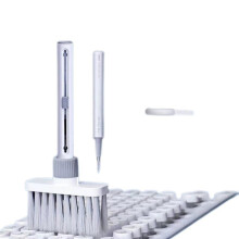 Professionelles Reinigungswerkzeug, multifunktionales, abnehmbares Doppelkopf-Design, weiche Bürste für Tastatur und Kopfhörer, gewährleiste