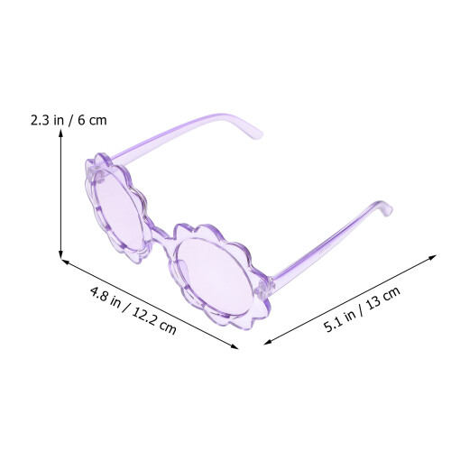 Lunettes Enfants Fleurs Violet Style Pour Sorties 1