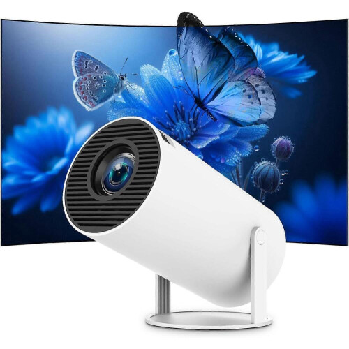 Mini draagbare projector 4K WiFi 6 BT 5.2 verbeterde draagbare projector Full HD