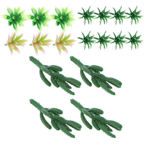 90Pièces Décorations Mini Arbres En Plastique Pour Projets Créatifs 1