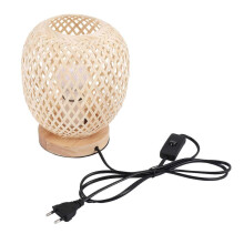 Επιτραπέζια λάμπα από μπαμπού rattan, ιαπωνικό στιλ, κομοδίνο, γραφείο, υπνο