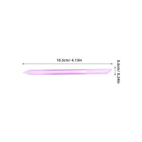4Pcs Durable Glass Nail Files Double-Sided Manicure Sticks Multi Color 1