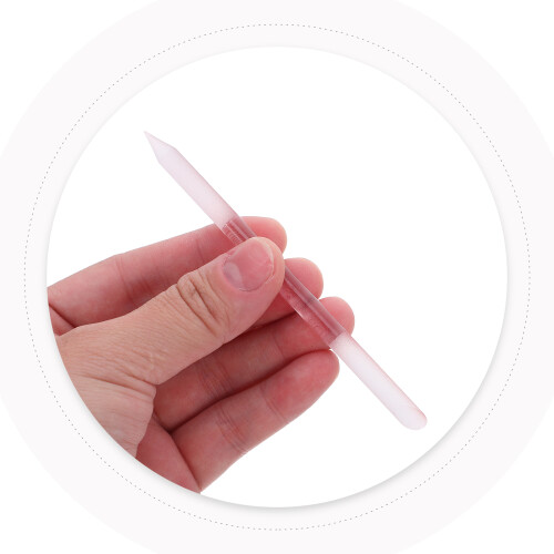 4Pcs Durable Glass Nail Files Double-Sided Manicure Sticks Multi Color 2