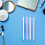 4Pcs Durable Glass Nail Files Double-Sided Manicure Sticks Multi Color 4