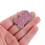 8Pièces Accessoires Animaux Plaques Zinc Rose Os 3