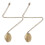 2St Oval Vintage Herdenkingshanger Ketting Met Bloem Versiering 1