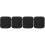 4Pièces Néoprène Noir Protection Usage Voyage 4