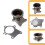 Adaptador de Flange de Banda V para Turbo de 3 Polegadas com 5 Parafusos para Peças de Adaptador de Flange de Turbocompressor T3/T4 3