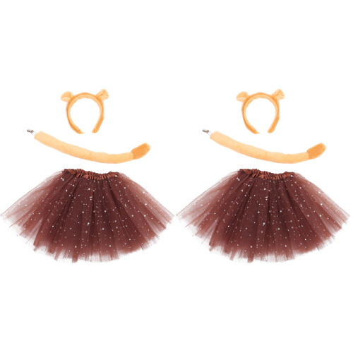 2Ensembles Ensemble Accessoires Lion Oreilles En Et Jupon Tutu 2