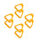 8Pcs Yellow Auxiliary Car Door Grab Strap Plastic Handle for Home Use 4