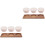 2Ensembles Récipients Snacks Céramique Plateau Bois Pour 5