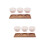2Ensembles Récipients Snacks Céramique Plateau Bois Pour 9