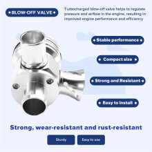 Turbo Engine Blow Valve BOVT0011 for A3 A4 A6 TT 1.8T Engine Upgrade Component Silver