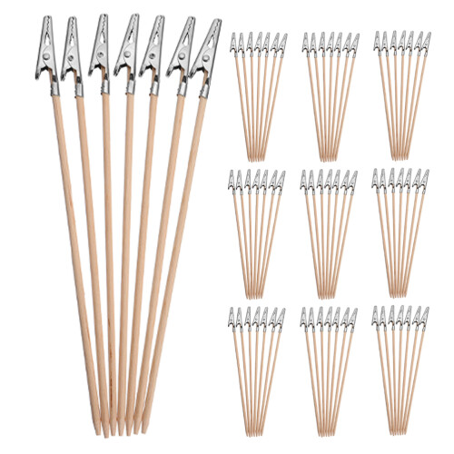 500Pcs Multi Color Clips with Bamboo Sticks for DIY Crafts 1