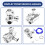 Turbo Engine Blow Valve BOVT0011 for  A3 A4 A6 TT     1.8T Engine Upgrade Component Silver 7