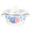 2Pcs Assorted Color Enamels Basin Kitchen Storage Pot with Lid 2