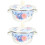 2Pcs Assorted Color Enamels Basin Kitchen Storage Pot with Lid 6