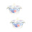 2Pcs Assorted Color Enamels Basin Kitchen Storage Pot with Lid 8