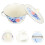 2Pcs Assorted Color Enamels Basin Kitchen Storage Pot with Lid 9