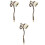 3Pièces Snuffers Maison Manche Long Extincteur 8
