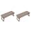 2Pièces Repose-Main Plastique Ventilé Couleur Marron Doux 4