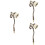 3Pièces Snuffers Maison Manche Long Extincteur 11