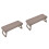 2Pièces Repose-Main Plastique Ventilé Couleur Marron Doux 6