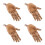 4Pcs Solid Wood Hand Figure with Moveable Joints for Art Drawing 5