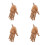 4Pcs Solid Wood Hand Figure with Moveable Joints for Art Drawing 6