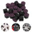 40Pièces Capuchons Boulons Roue ABS Violet Style Classique Auto 11