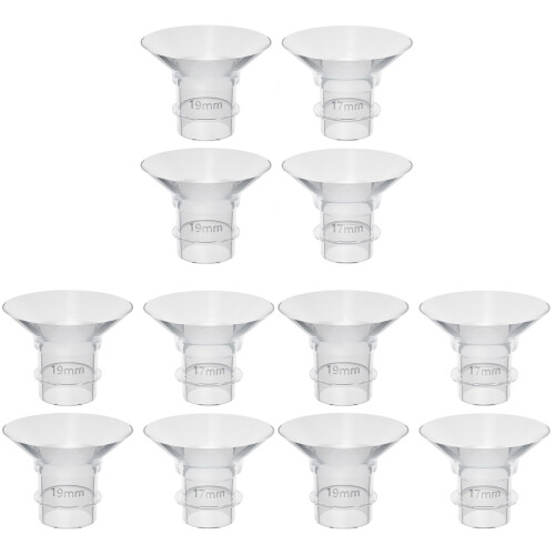 12Pièces Inserts Silicone Pour Tire-Lait Portable Transparent 2
