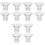 12Pièces Inserts Silicone Pour Tire-Lait Portable Transparent 4