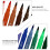 Multipurpose Plastic Watercolor Markers with Dual Tips 4